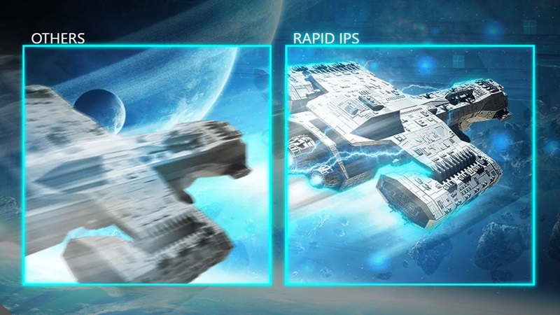 Sử dụng tấm nền Rapid IPS.