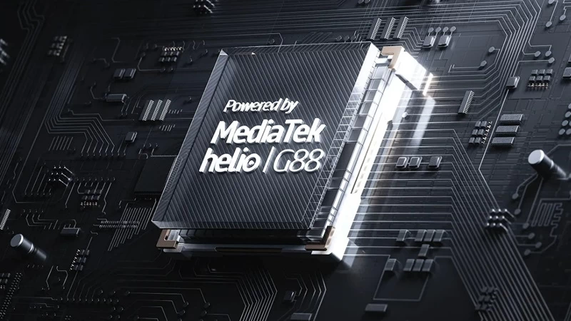 Sử dụng chipset Helio G88. Sử dụng chipset Helio G88.