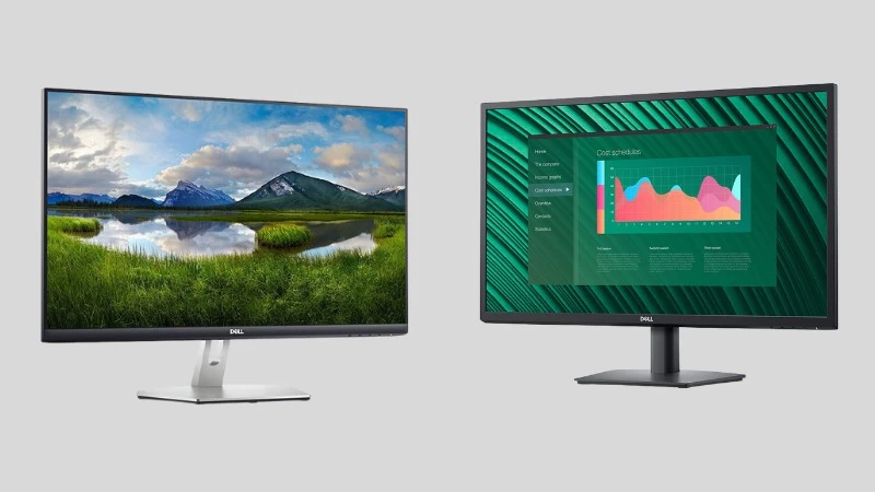Dell 27 (E2723H) và Dell S2721HN. Dell 27 (E2723H) và Dell S2721HN.