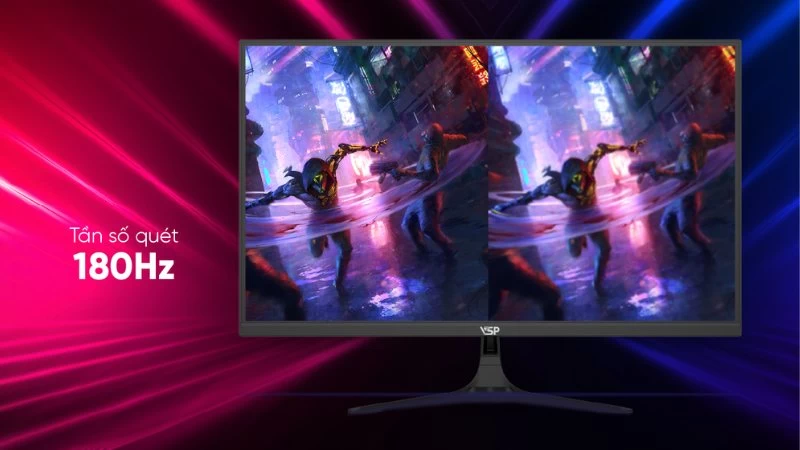 180Hz và thời gian phản hồi chỉ 1ms. 180Hz và thời gian phản hồi chỉ 1ms.