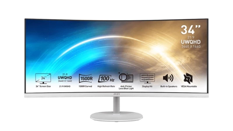 Màn hình MSI PRO MP341CQW. Màn hình MSI PRO MP341CQW.