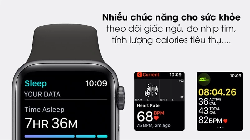 Apple Watch SE thế hệ thứ 1 (2020) tích hợp nhiều tính năng sức khỏe Apple Watch SE thế hệ thứ 1 (2020) tích hợp nhiều tính năng sức khỏe