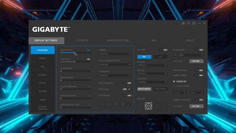 Cài đặt và cấu hình màn hình GIGABYTE đúng cách Cài đặt và cấu hình màn hình GIGABYTE đúng cách