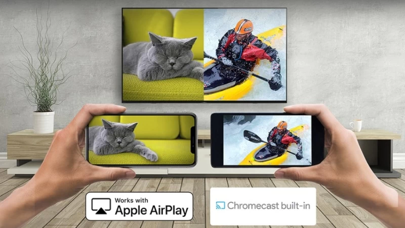 Chromecast và AirPlay 2. Chromecast và AirPlay 2.