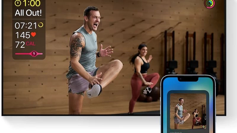 Tập luyện tại nhà Apple Fitness+. Tập luyện tại nhà Apple Fitness+.