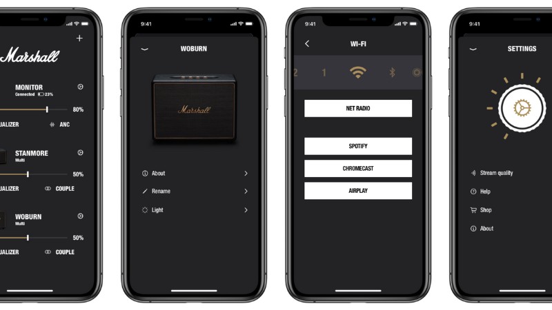 Ứng dụng Marshall Bluetooth.