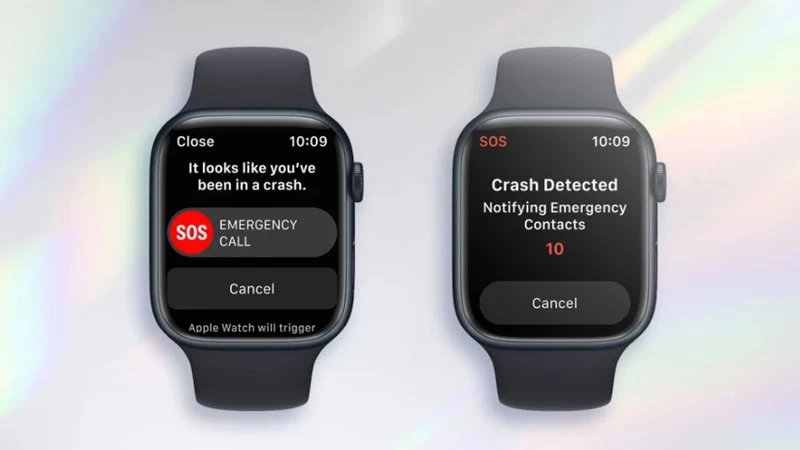 Apple Watch Series 8 với tính năng phát hiện va chạm bởi cảm biến tiên tiến Apple Watch Series 8 với tính năng phát hiện va chạm bởi cảm biến tiên tiến