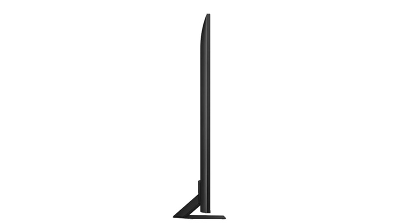 Thiết kế chân đế TV của TV QLED Samsung Q80D 65 inch góp phần mang lại trải nghiệm xem bóng bẩy