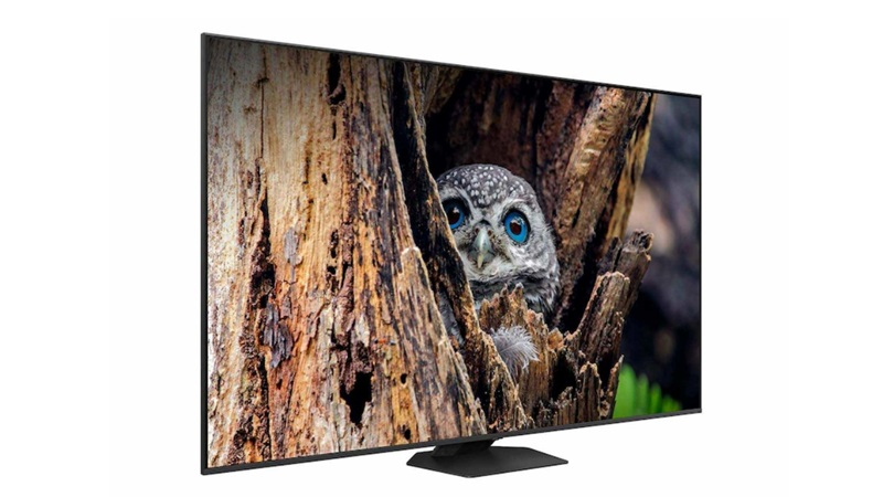 Samsung Smart Tivi QLED QA55Q80D với thiết kế chân đế đẹp mắt hài hòa