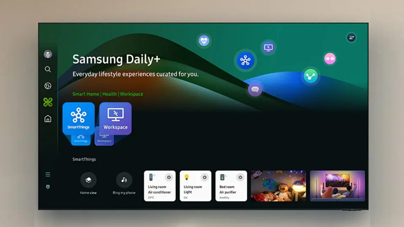Samsung Smart Tivi QLED QA85Q70D chạy trên hệ điều hành Tizen 8.0 mới nhất