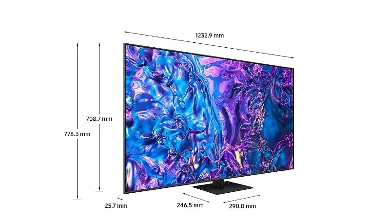 Thiết kế của Samsung Smart Tivi QLED QA55Q70D rất giống với Q70C tuy nhiên vẫn có một số khác biệt nhỏ Thiết kế của Samsung Smart Tivi QLED QA55Q70D rất giống với Q70C tuy nhiên vẫn có một số khác biệt nhỏ