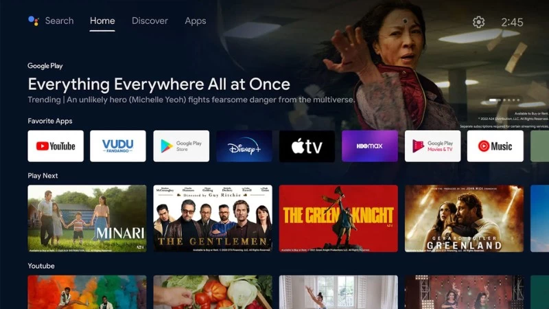 TCL Smart Tivi 32S5400A sử dụng hệ điều hành Android 11 TCL Smart Tivi 32S5400A sử dụng hệ điều hành Android 11