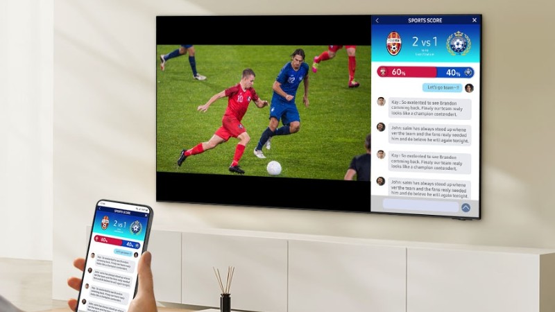 Chế độ đa màn hình Multi View trên Samsung Smart Tivi UA98DU9000