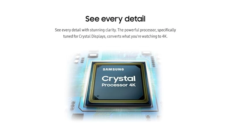 Bộ xử lý Crystal 4K. Bộ xử lý Crystal 4K.
