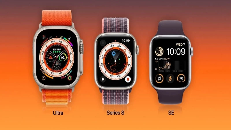 Apple Watch Series 8, Apple Watch Ultra và Apple Watch SE 2 (2022) Apple Watch Series 8, Apple Watch Ultra và Apple Watch SE 2 (2022)