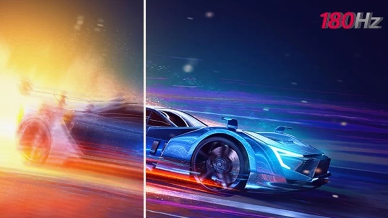 Tốc độ làm mới 240Hz và 180Hz. Tốc độ làm mới 240Hz và 180Hz.