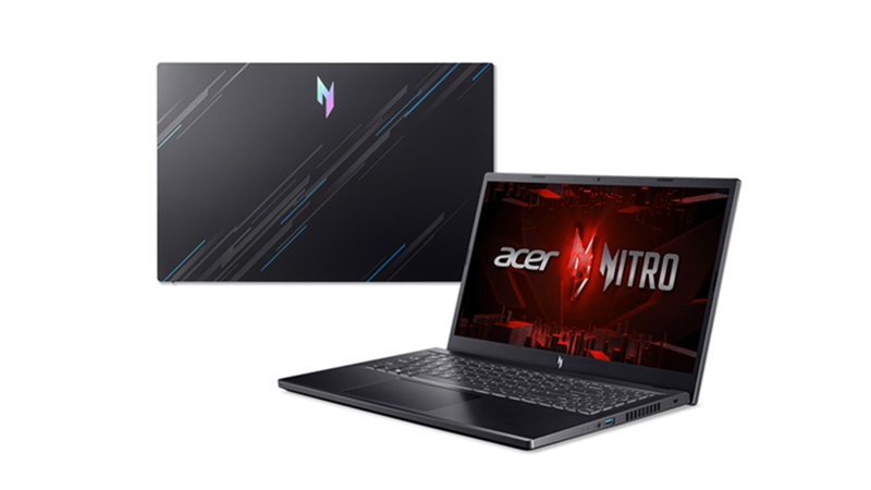 Kích thước và ngoại hình của laptop gaming Acer Nitro V - ANV15-51-58AN và Acer Nitro 5 AN515-57-5669