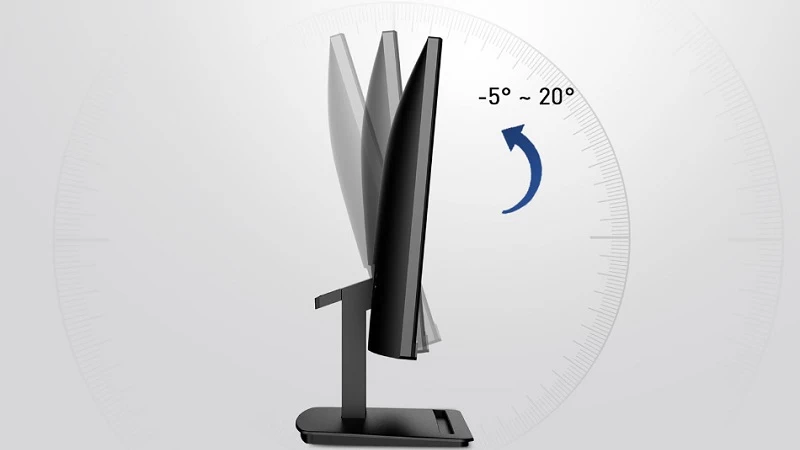 Chỉnh độ cao và góc của màn hình. Chỉnh độ cao và góc của màn hình.