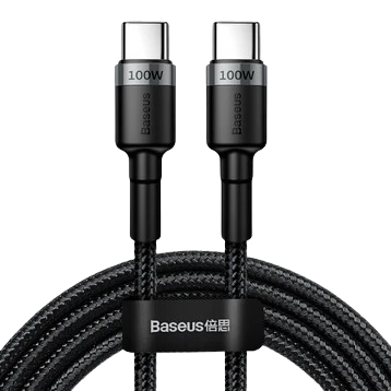 Cáp sạc nhanh Baseus Cafule PD 2.0 100W Type-C to Type-C (20V 5A) 2M