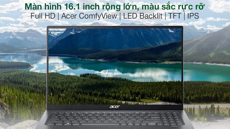 Màn hình Full HD 16,1 inch. Màn hình Full HD 16,1 inch.