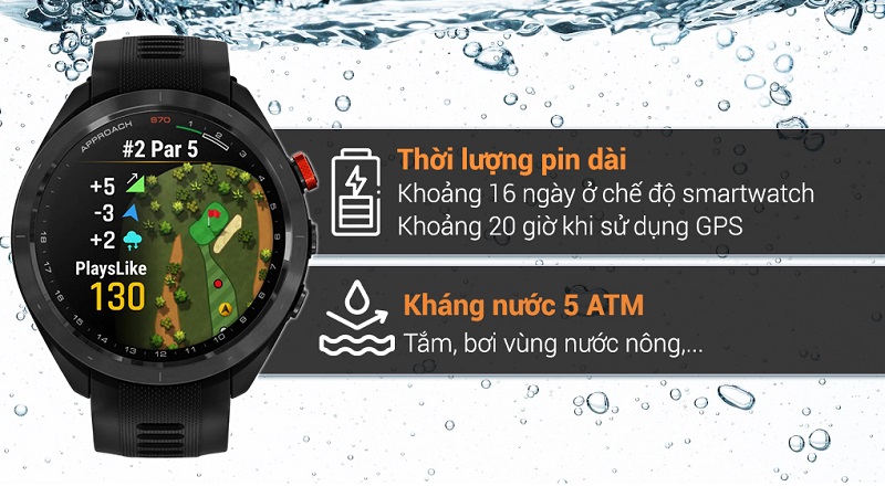 Thời lượng pin và độ kháng nước.
