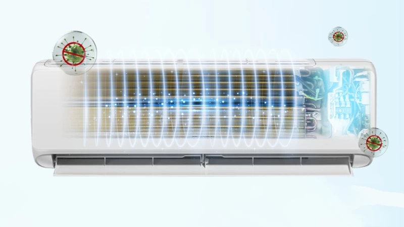 Làm lạnh nhanh với 2 chiều Gree. Làm lạnh nhanh với 2 chiều Gree.