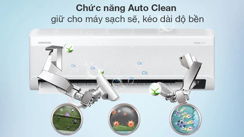 Công nghệ tự làm sạch hiện đại.