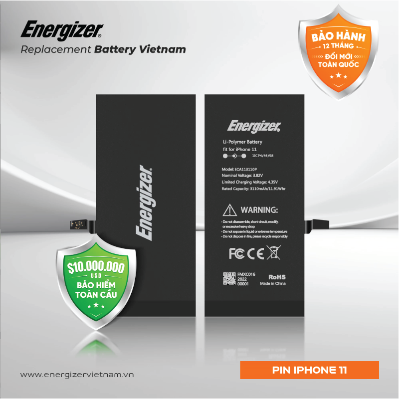 Pin Energizer iPhone 11 - ECA113110P Chính hãng