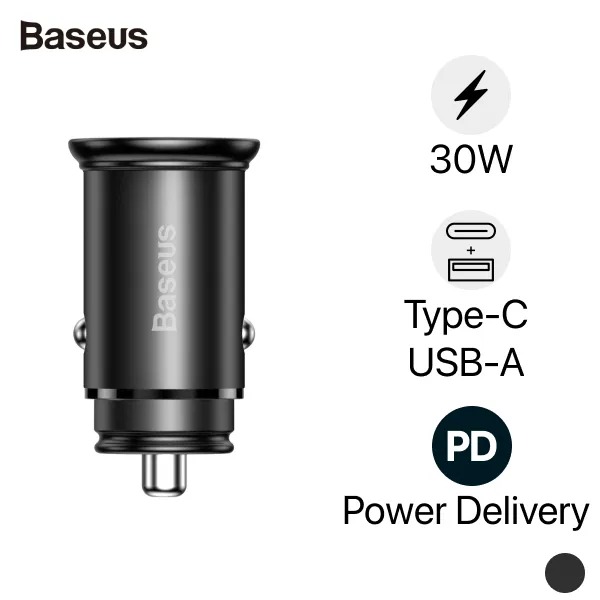 Sạc ô tô Baseus Circular Metal A+C 30W PPS