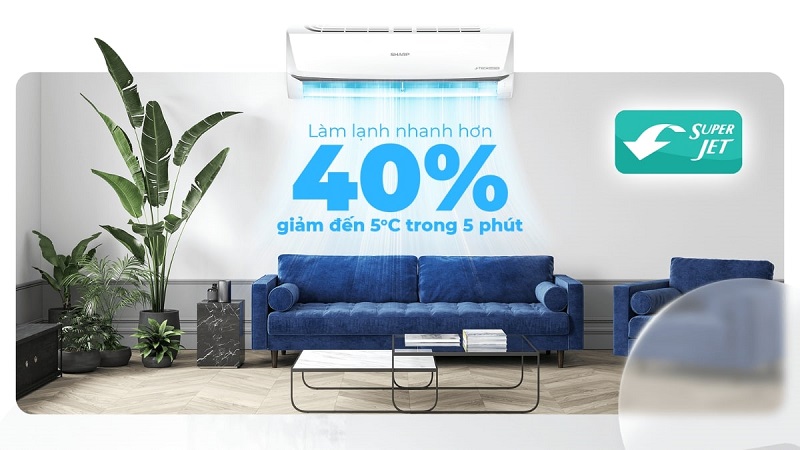 Công nghệ làm lạnh Super Jet.