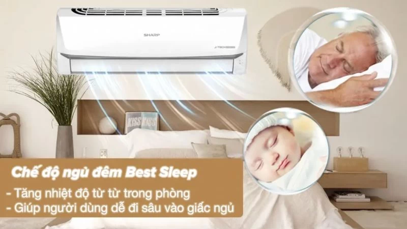 Ngủ ngon giấc với chế độ Best Sleep. Ngủ ngon giấc với chế độ Best Sleep.