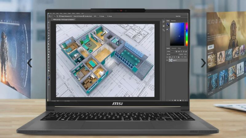Laptop giải trí linh hoạt.