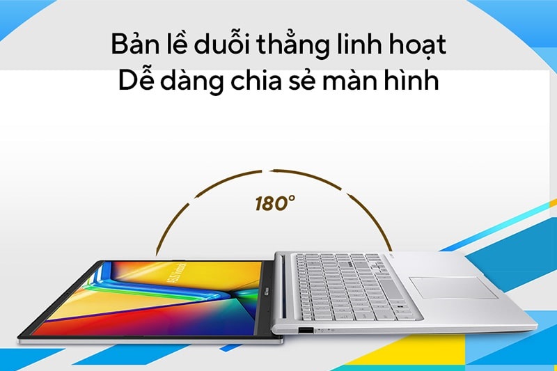 Gập mở 180 độ linh hoạt.