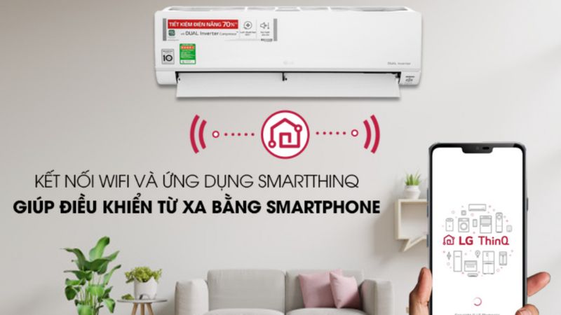 Điều hoà LG Inverter 12.000 BTU (1.5 HP) V13API1 có rất nhiều tiện ích cho người dùng