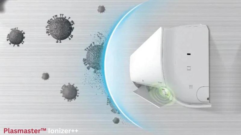 Máy lạnh LG Inverter 12.000 BTU (1.5 HP) V13API1 còn được trang bị công nghệ Plasmaster Ionizer++
