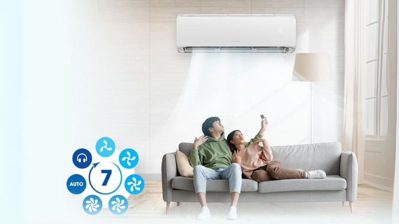 Máy lạnh Gree Inverter 1.5 HP CHARM12CI với khả năng làm mát mọi không gian