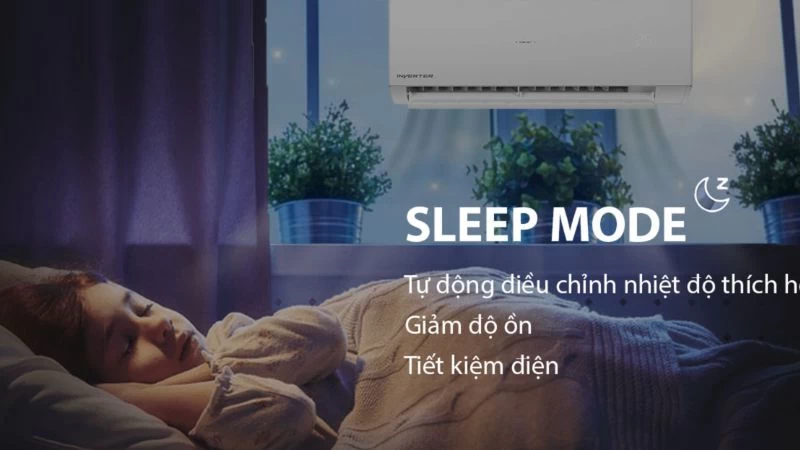 Chế độ Sleep Mode của máy lạnh Aqua Inverter 22.000 BTU (2.5 HP) AQA-RV24QA2 giúp bạn có những giấc ngủ ngon Chế độ Sleep Mode của máy lạnh Aqua Inverter 22.000 BTU (2.5 HP) AQA-RV24QA2 giúp bạn có những giấc ngủ ngon