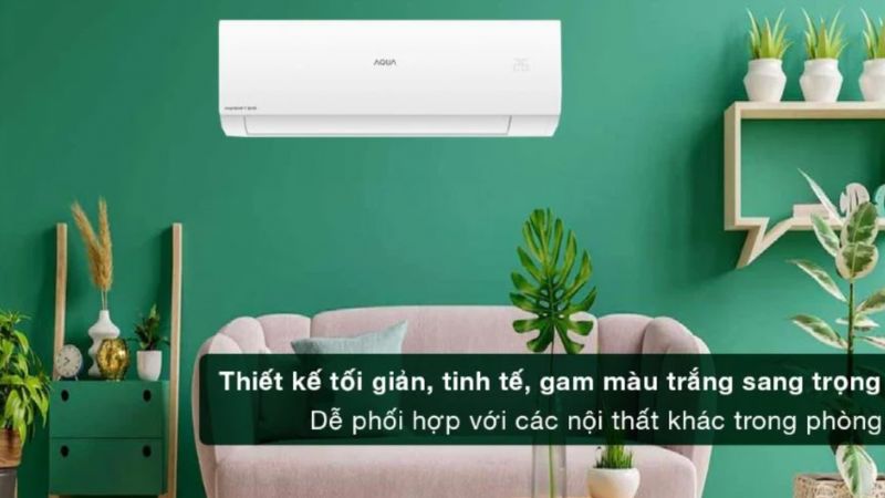 Điều hòa Aqua Inverter 22.000 BTU (2.5 HP) AQA-RV24QA2 có thiết kế sang trọng, kiểu dáng hiện đại