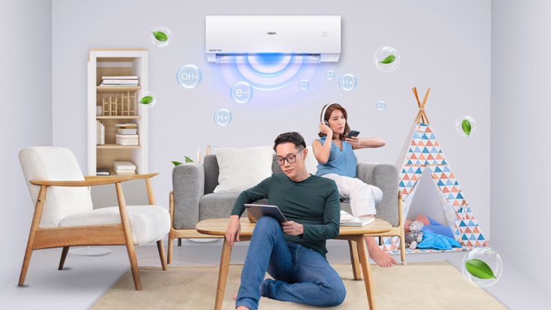 Máy lạnh Aqua Inverter 22.000 BTU (2.5 HP) AQA-RV24QA2 đa dạng tiện ích, điều khiển dễ dàng trên điện thoại