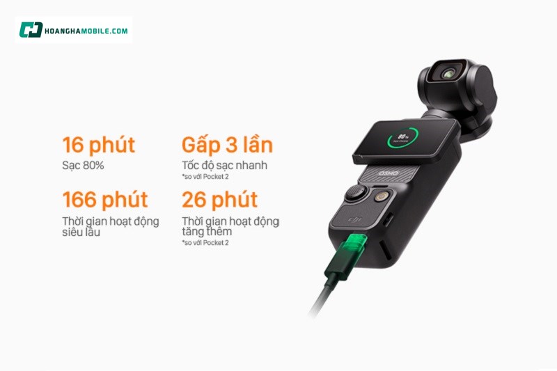 Sạc nhanh, pin lâu. Sạc nhanh, pin lâu.