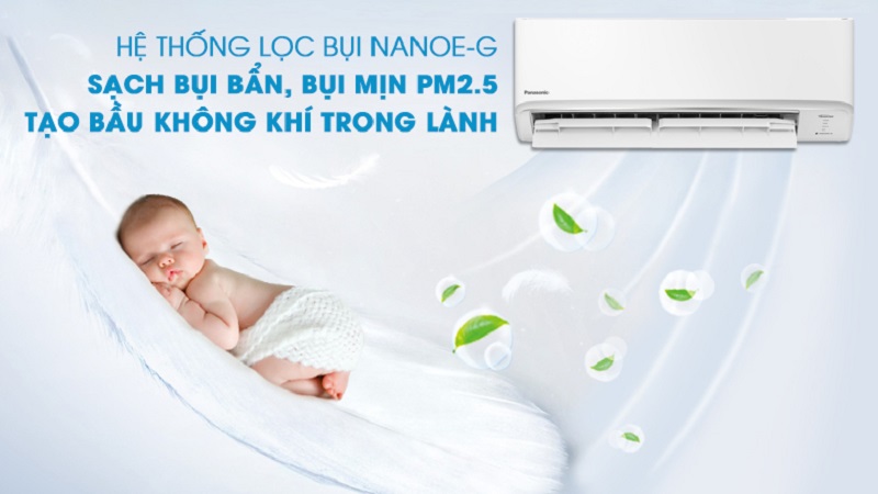 Công nghệ Nanoe-G lọc bụi.