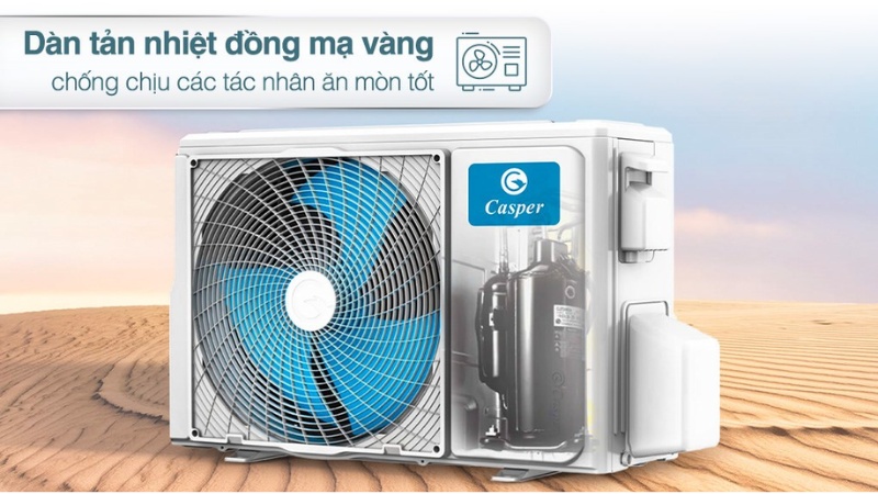 Dàn nóng có vỏ ngoài chắc chắn.