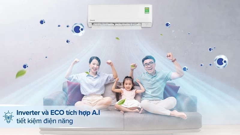 Công nghệ Inverter và tính năng AI ECO. Công nghệ Inverter và tính năng AI ECO.