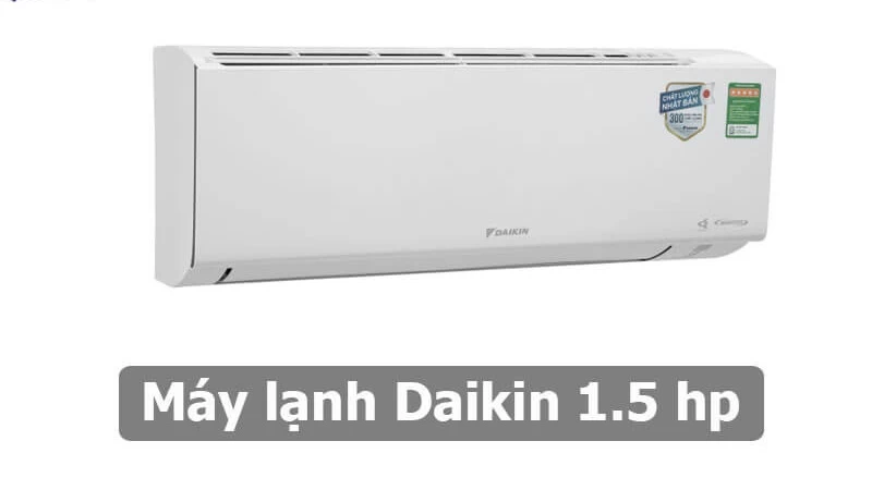 Máy lạnh Daikin Inverter 12.300 BTU (1.5 HP) ATKF35XVMV hoạt động với công suất mạnh mẽ Máy lạnh Daikin Inverter 12.300 BTU (1.5 HP) ATKF35XVMV hoạt động với công suất mạnh mẽ