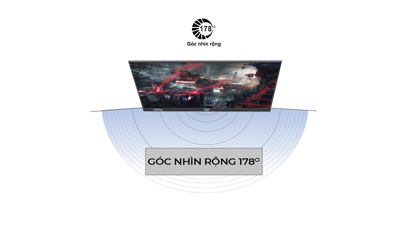 Góc nhìn rộng lên đến 178 độ.