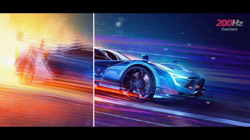 Tần số quét 200Hz.