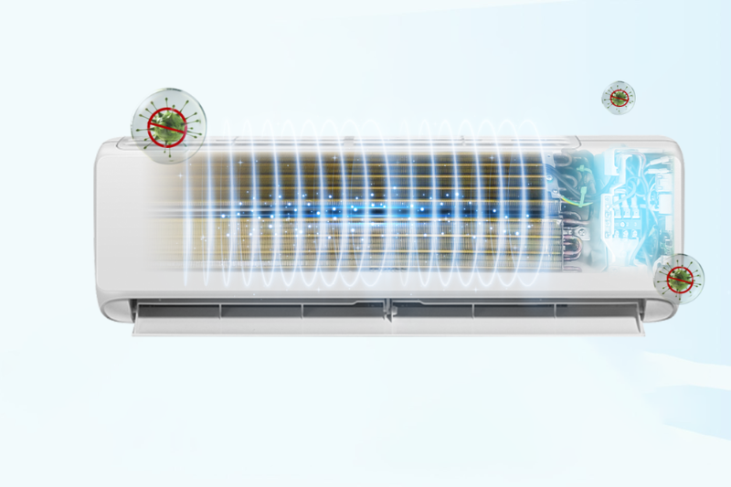 Máy lạnh Gree 2 chiều Inverter 13.648 BTU (1.5 HP) CHARM12HI có khả năng lọc không khí cực hiệu quả với màng lọc mật độ cao