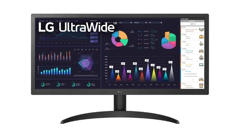 Thiết kế màn hình phẳng với không gian hiển thị rộng lớn. Thiết kế màn hình phẳng với không gian hiển thị rộng lớn.