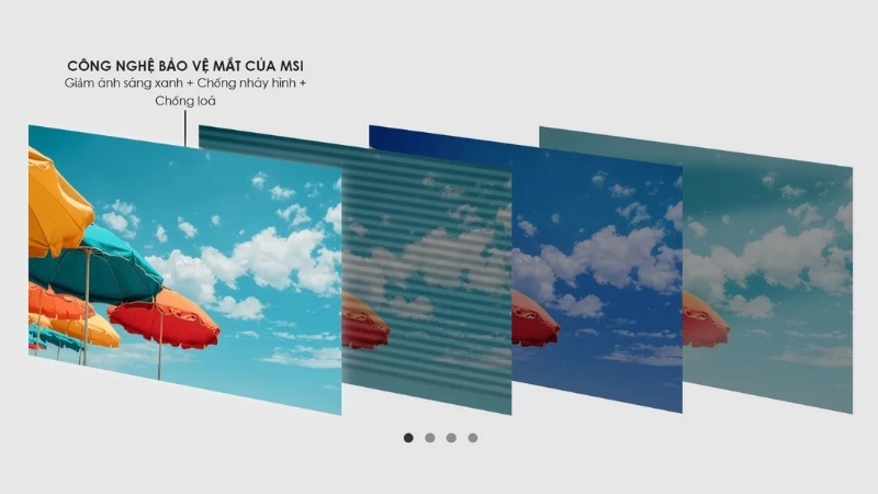 Sử dụng màn hình tích hợp công nghệ EyesErgo. Sử dụng màn hình tích hợp công nghệ EyesErgo.