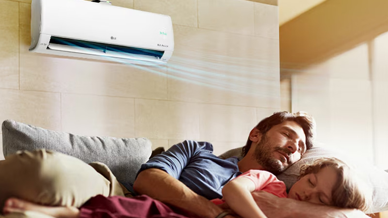 Điều hòa LG 2 chiều Inverter 12.000 BTU (1.5 HP) B13END1 cũng được thiết kế để thổi gió dễ chịu